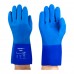 LUVA EM PVC AZUL 23-200 (P56BL) 